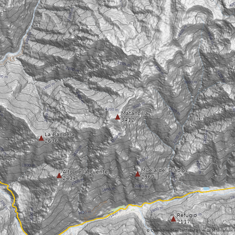 Mapa Cerro Matancilla