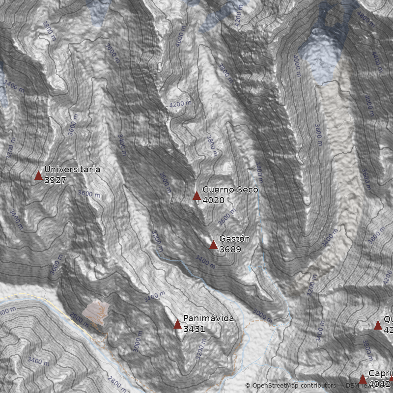 Mapa Cerro Cuerno Seco