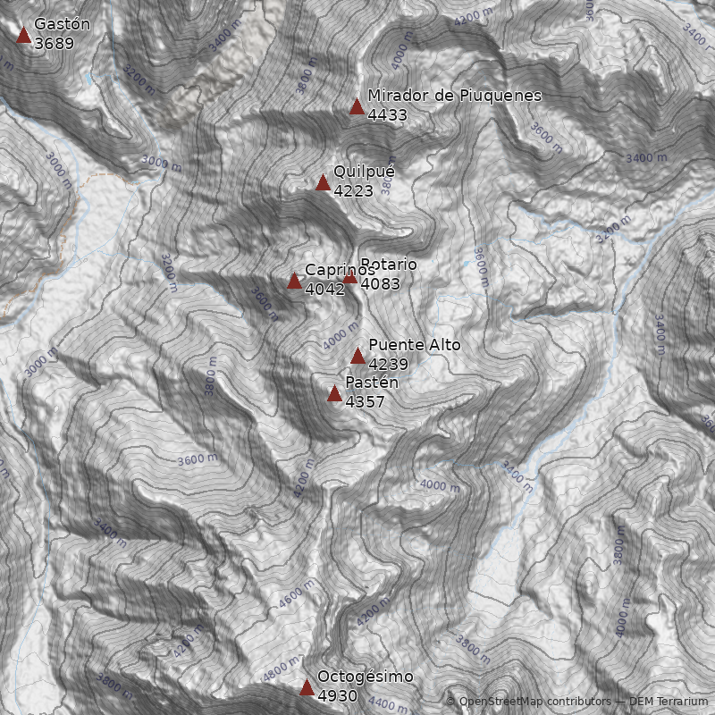 Mapa Cerro Puente Alto