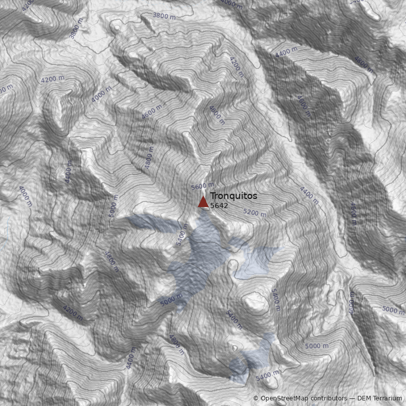 Mapa Cerro Tronquitos