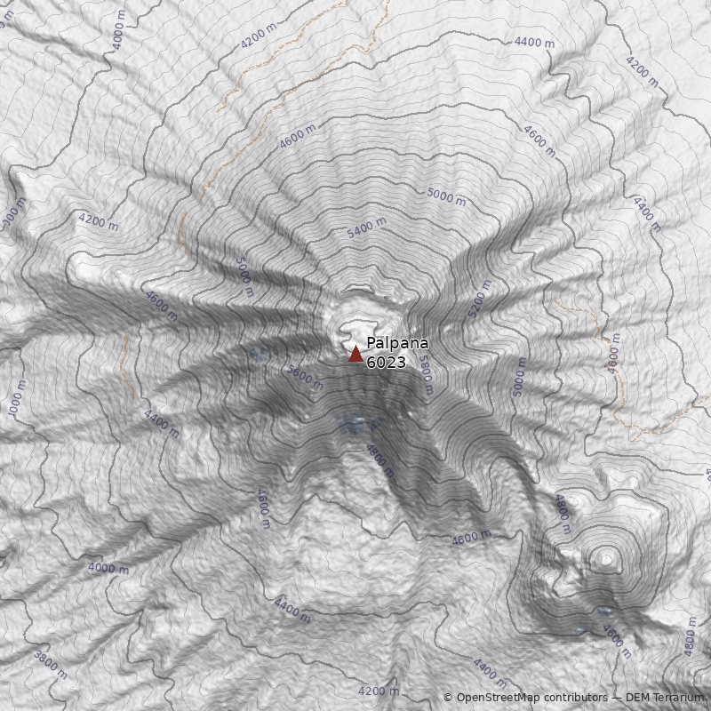 Mapa Volcán Palpana