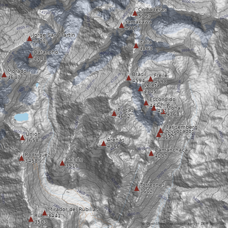 Mapa Cerro Placas