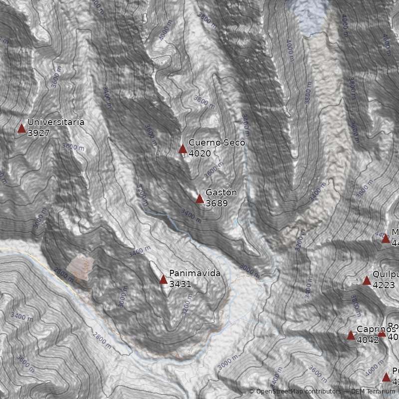 Mapa Cerro Gastón