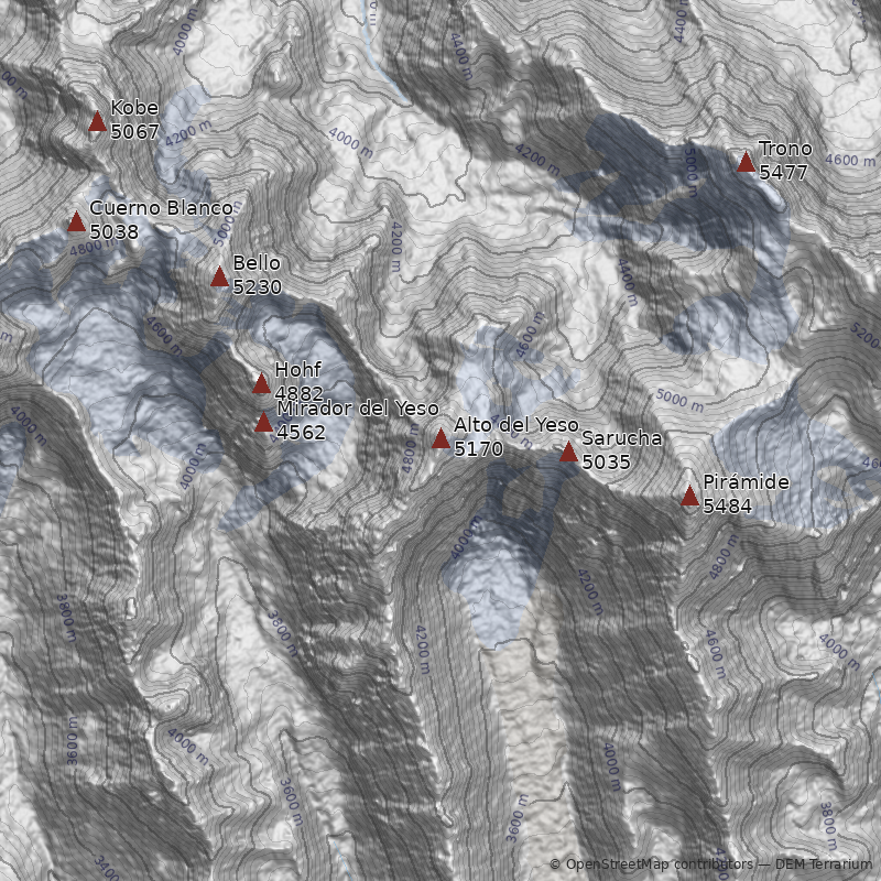 Mapa Cerro Alto del Yeso