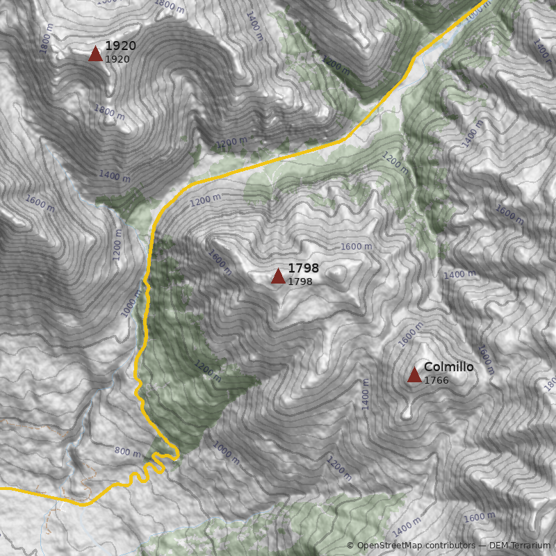 Mapa Pico 1798