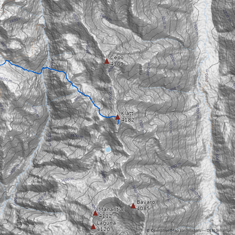 Mapa Cerro Klatt