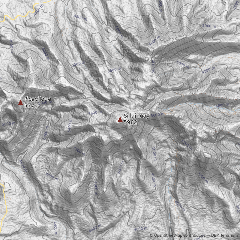 Mapa Volcán Sillajhuay