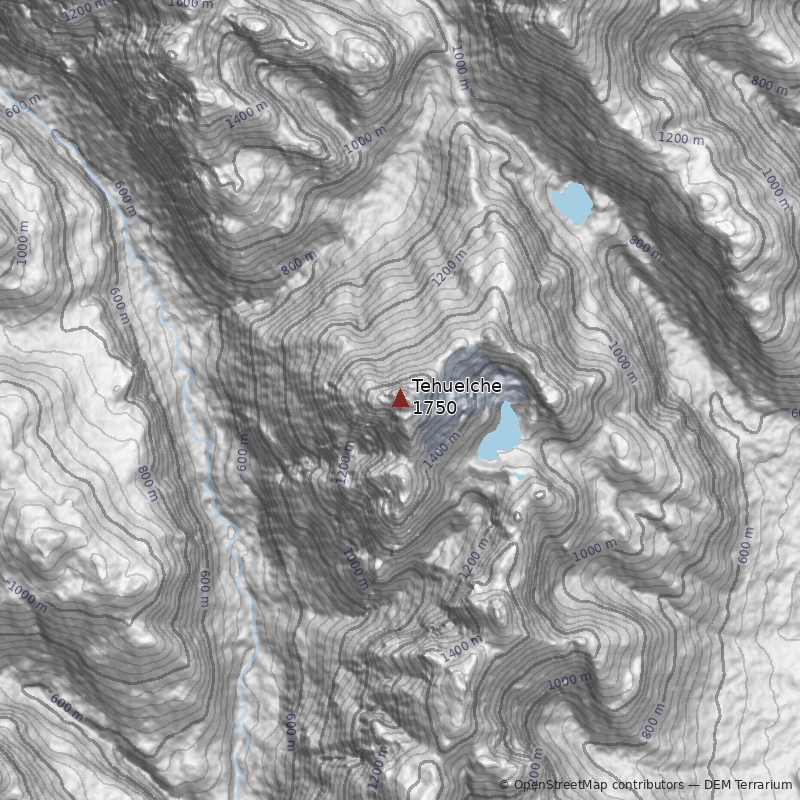 Mapa Punta Tehuelche