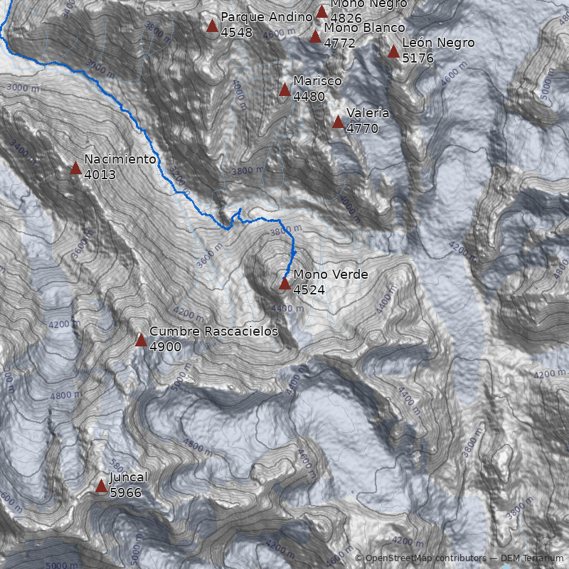 Mapa Cerro Mono Verde