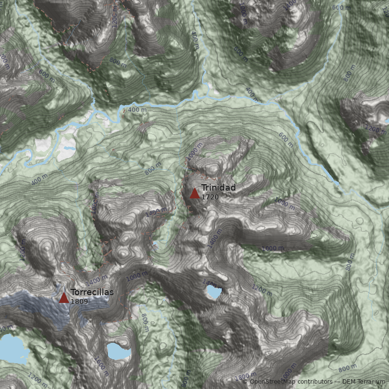 Mapa Cerro Trinidad