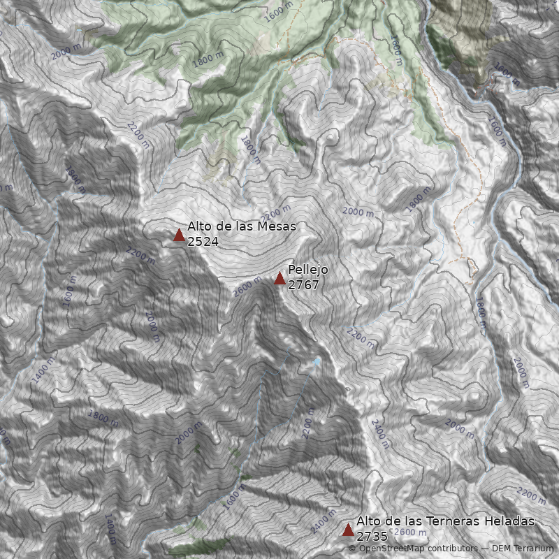 Mapa Cerro Pellejo
