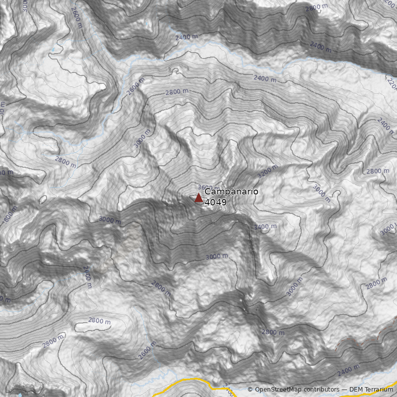Mapa Volcán Campanario
