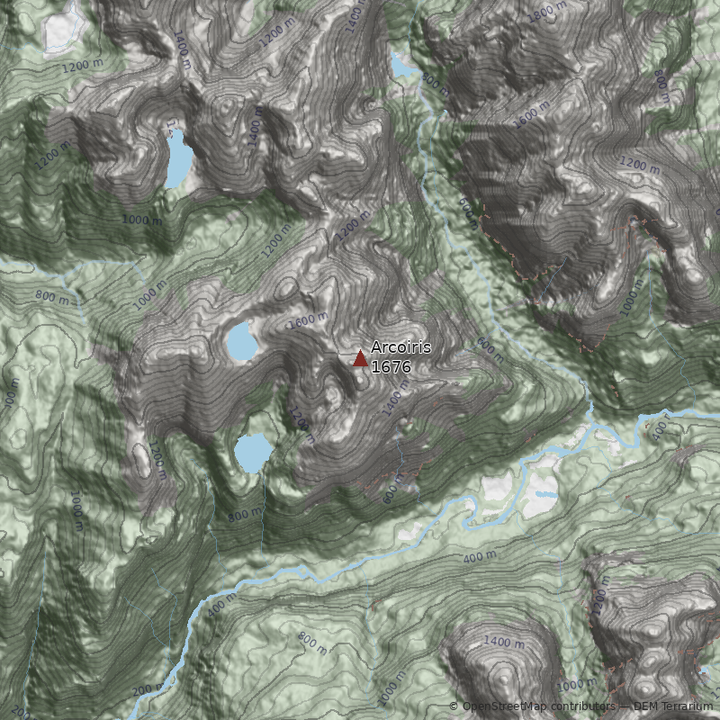 Mapa Cerro Arcoiris