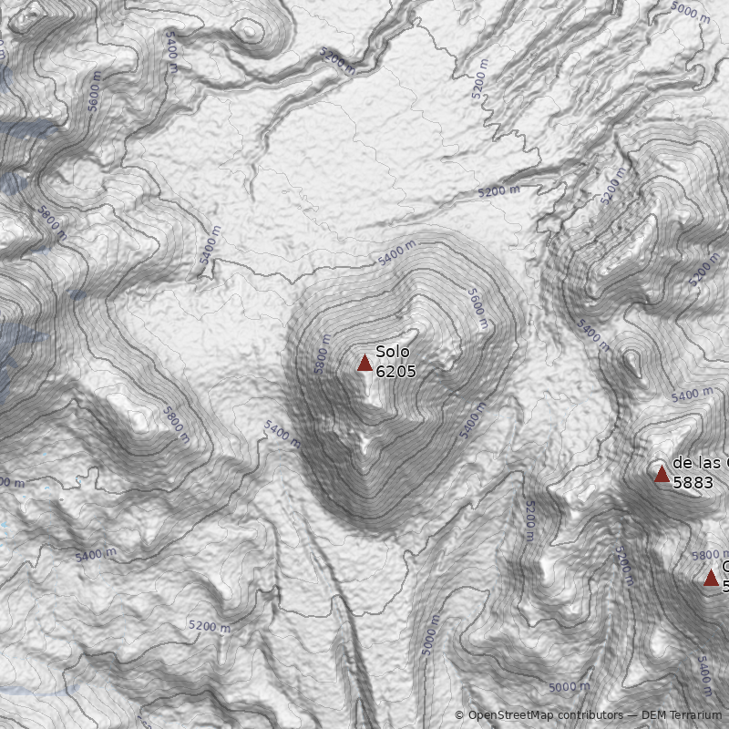 Mapa Volcán Solo