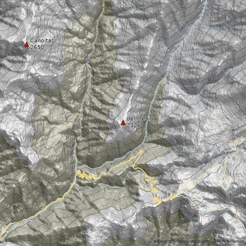 Mapa Cerro del Medio