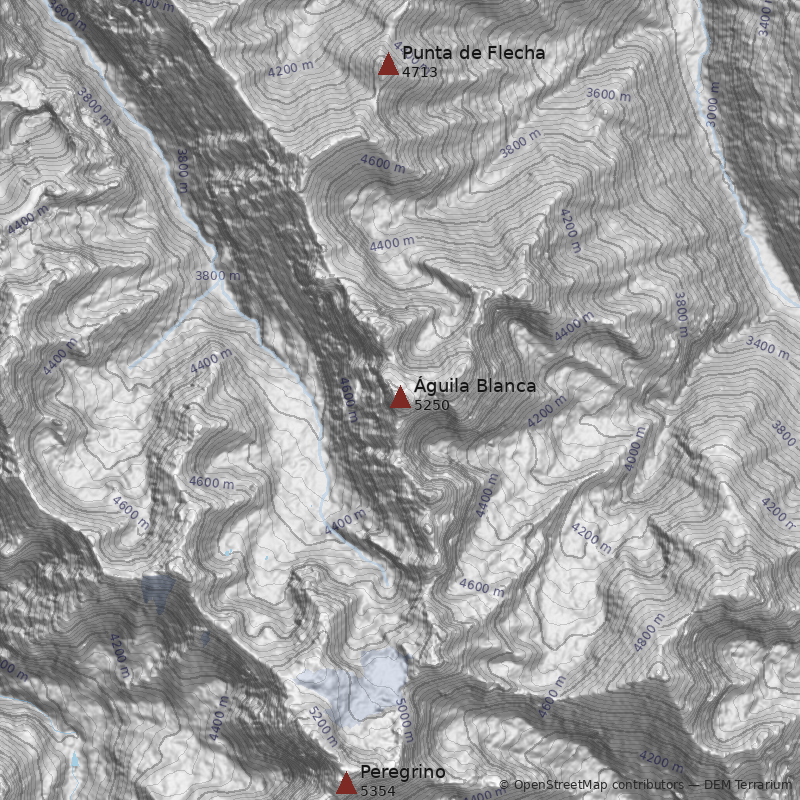 Mapa Cerro Águila Blanca