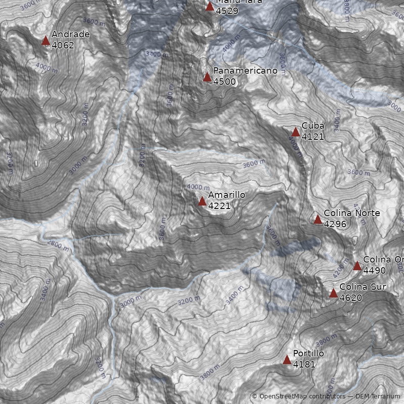 Mapa Cerro Amarillo