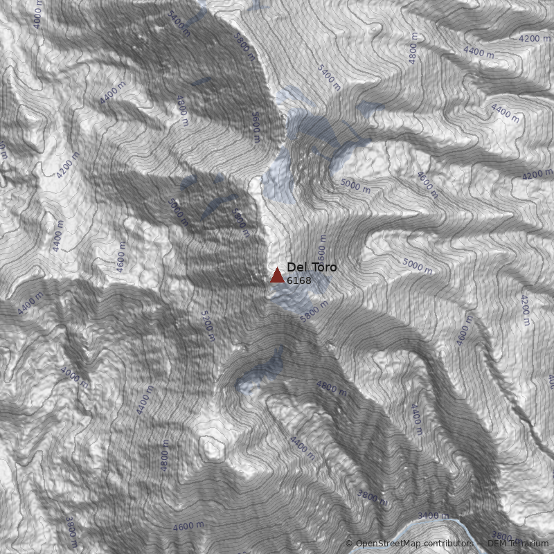 Mapa Cerro Del Toro