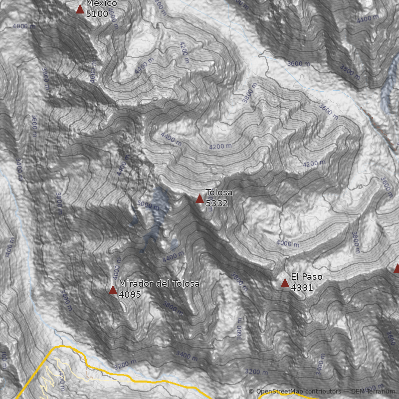 Mapa Cerro Tolosa