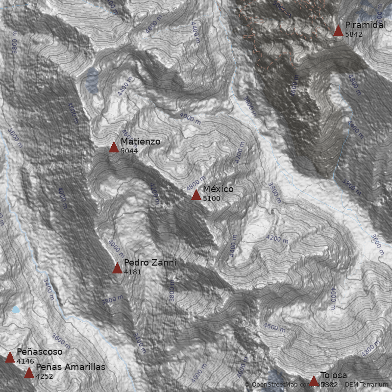 Mapa Cerro México