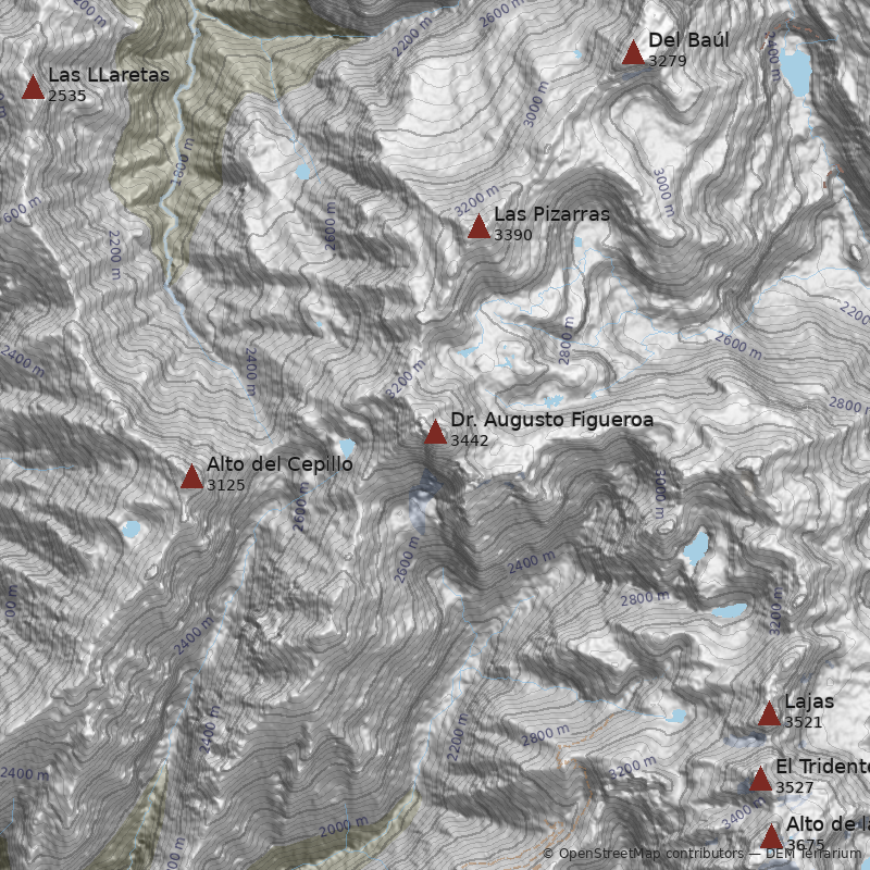Mapa Cerro Dr. Augusto Figueroa