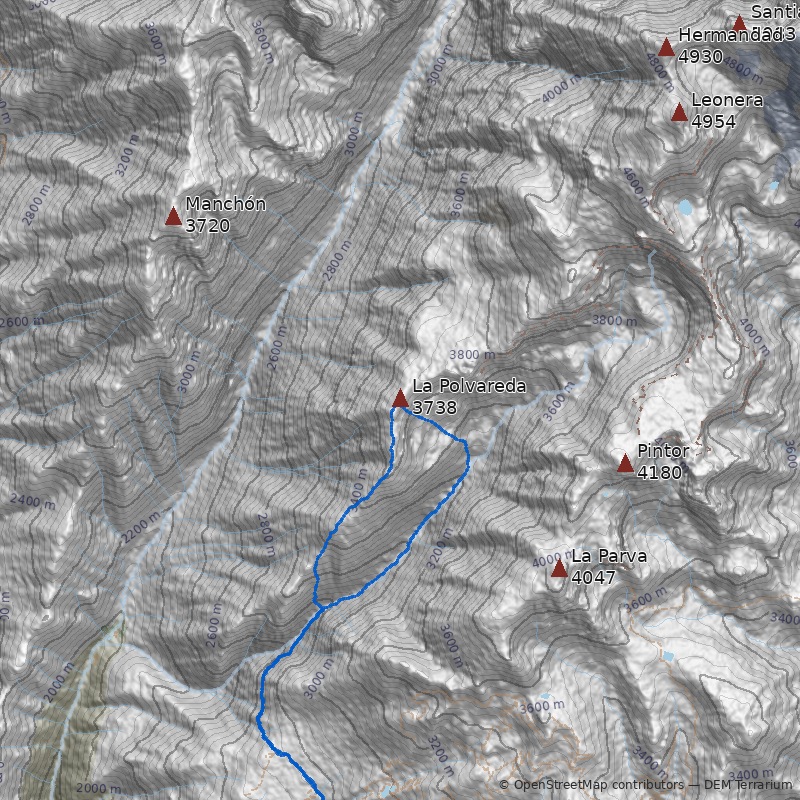 Mapa Cerro La Polvareda