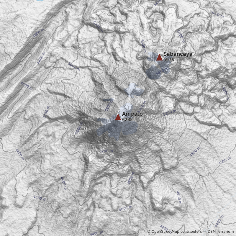 Mapa Nevado Ampato