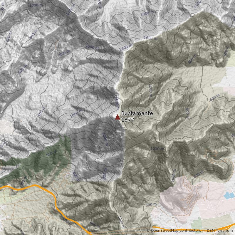 Mapa Cerro Bustamante
