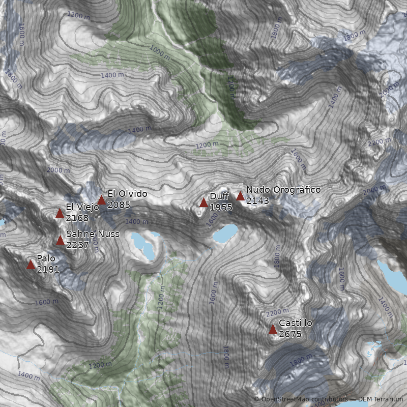 Mapa Punta Duff