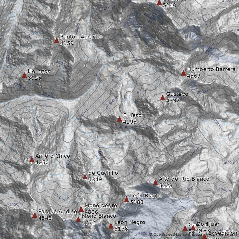 Mapa Cerro El Yeso