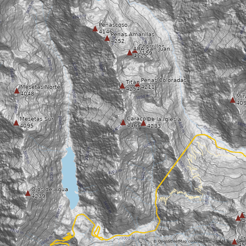 Mapa Cerro Caracoles