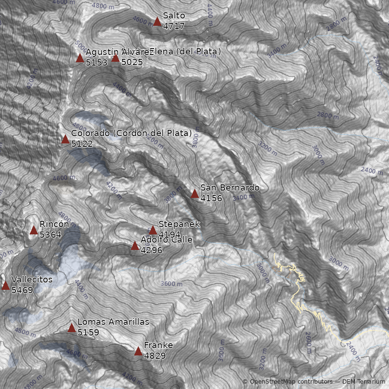 Mapa Cerro San Bernardo