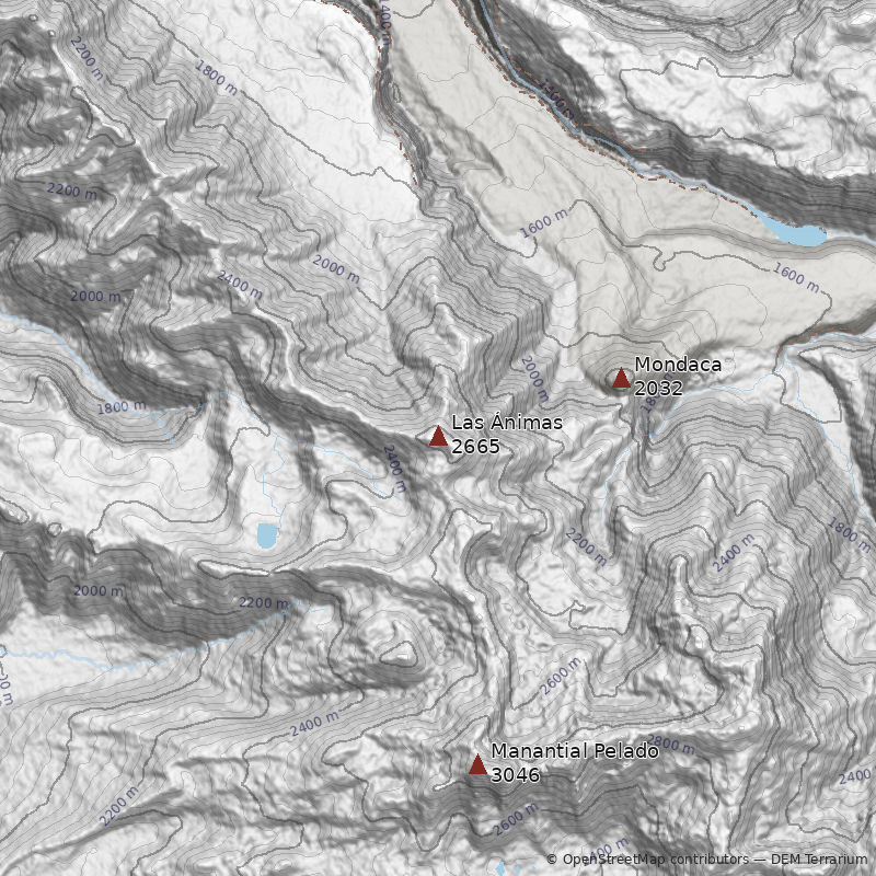 Mapa Cerro Las Ánimas