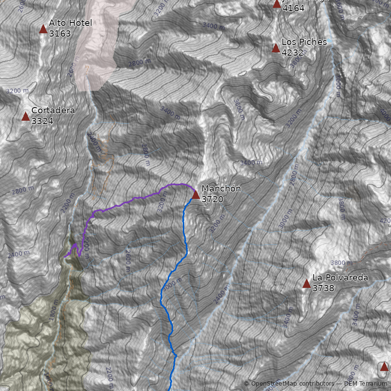 Mapa Cerro Manchón