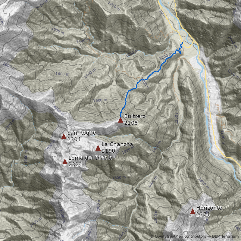 Mapa Morro Buitrero