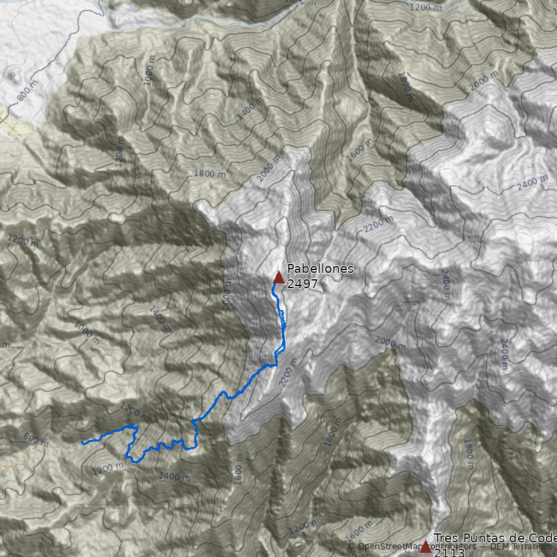 Mapa Cerro Pabellones