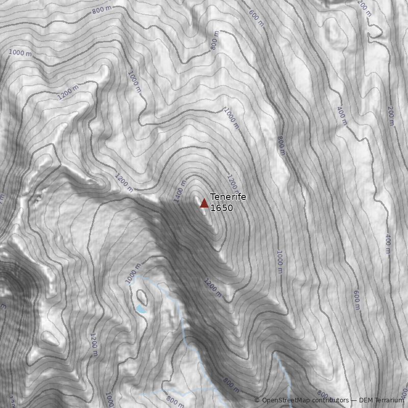 Mapa Monte Tenerife