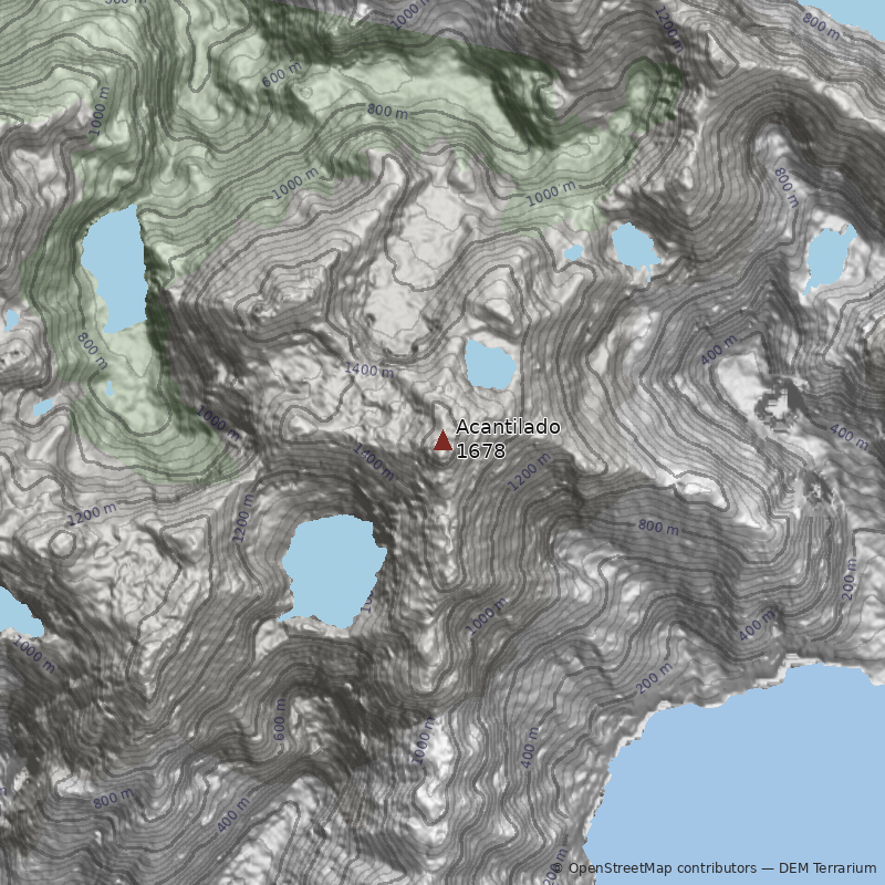 Mapa Nevado Acantilado