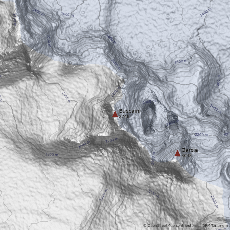 Mapa Cerro Buscaini