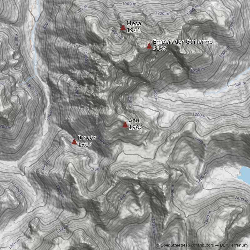 Mapa Cerro Azul