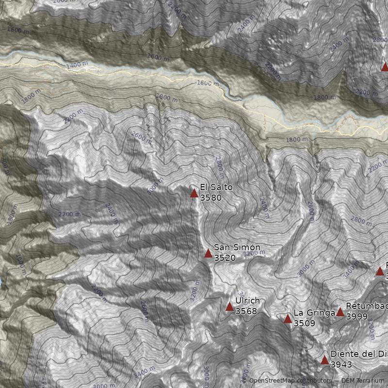Mapa Cerro El Salto