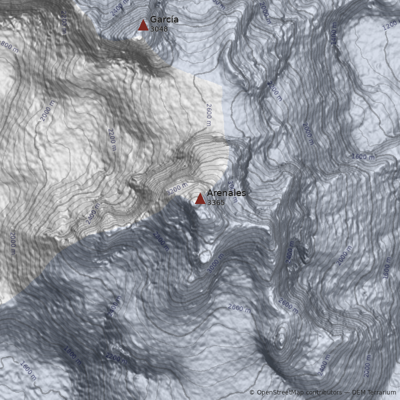 Mapa Cerro Arenales