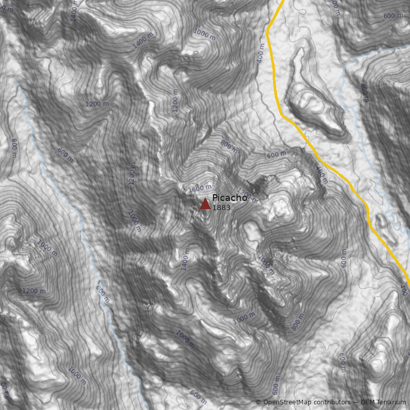 Mapa Cerro Picacho