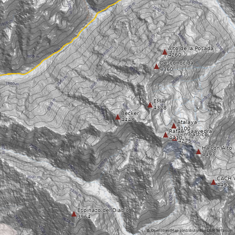 Mapa Cerro Becker