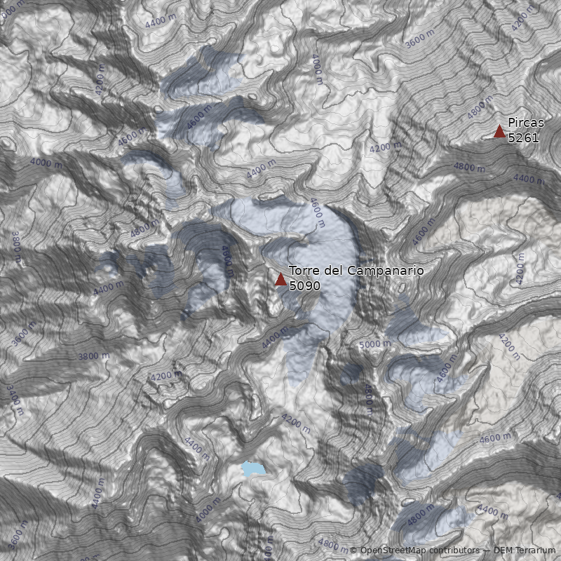 Mapa Pico Torre del Campanario