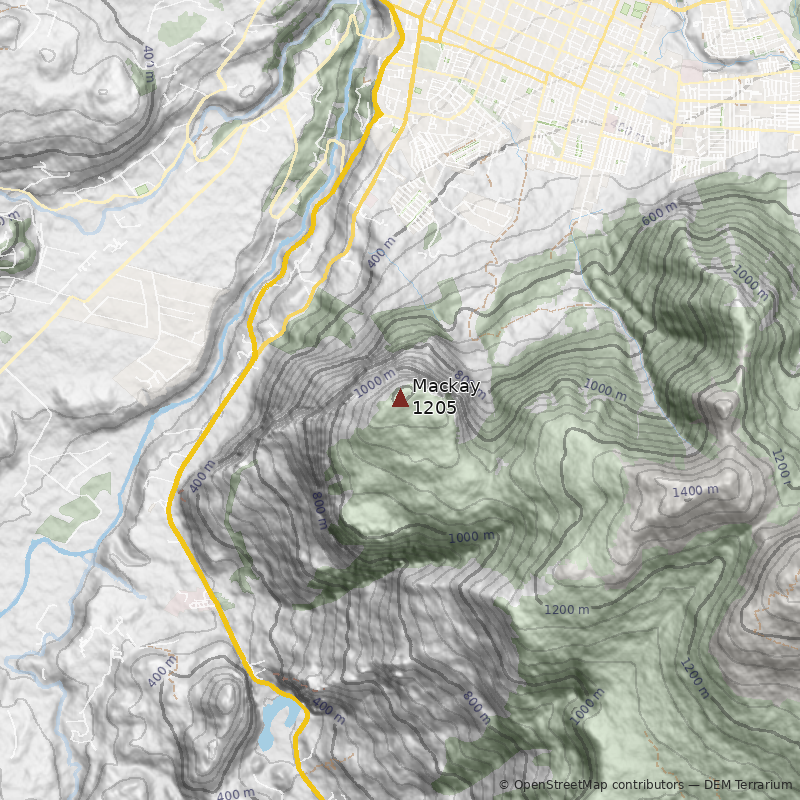 Mapa Cerro Mackay
