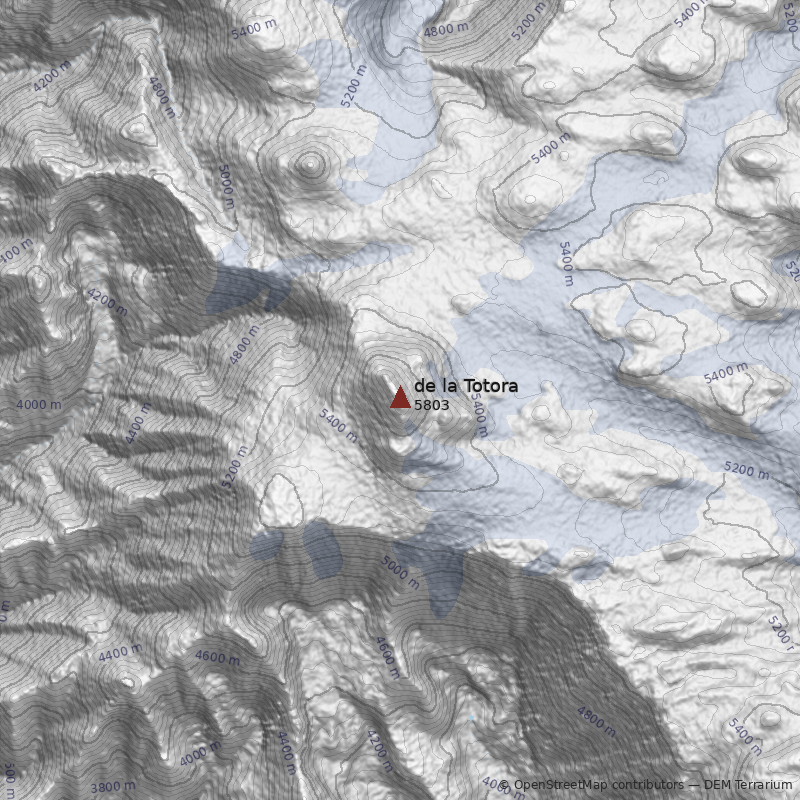 Mapa Cerro de la Totora