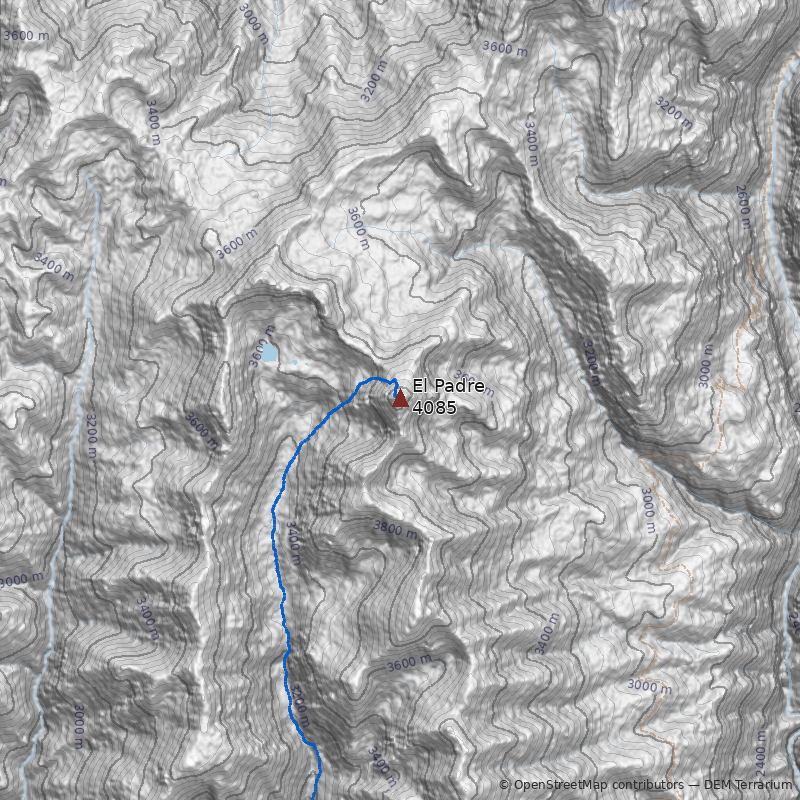 Mapa Cerro El Padre