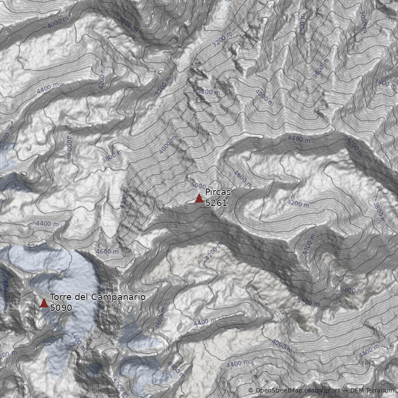 Mapa Cerro Pircas