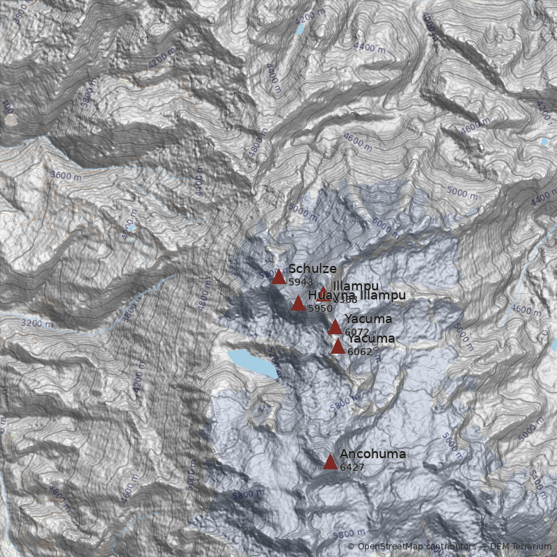 Mapa Pico Schulze